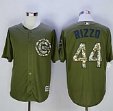 Chicago Cubs #44 Anthony Rizzo Green Camo New Cool Base Stitched MLB Jersey,baseball caps,new era cap wholesale,wholesale hats