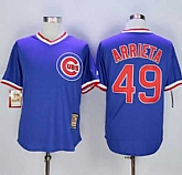 Chicago Cubs #49 Jake Arrieta Blue Cooperstown Stitched MLB Jersey,baseball caps,new era cap wholesale,wholesale hats