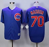 Chicago Cubs #70 Joe Maddon Blue New Cool Base Stitched MLB Jersey,baseball caps,new era cap wholesale,wholesale hats