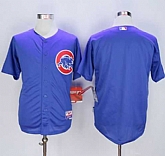 Chicago Cubs Blank Blue Cool Base Stitched MLB Jersey,baseball caps,new era cap wholesale,wholesale hats