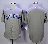 Chicago Cubs Blank Gray New Cool Base Road Stitched MLB Jersey,baseball caps,new era cap wholesale,wholesale hats