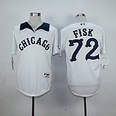 Chicago White Sox #72 Carlton Fisk White 1976 Turn Back Stitched MLB Jersey,baseball caps,new era cap wholesale,wholesale hats