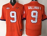 Clemson Tigers #9 Wayne Gallman II Orange 2016 National Championship Stitched NCAA Jersey,baseball caps,new era cap wholesale,wholesale hats