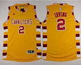 Cleveland Cavaliers #2 Kyrie Irving Gold Throwback Classic Stitched NBA Jersey,baseball caps,new era cap wholesale,wholesale hats