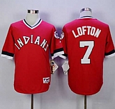 Cleveland Indians #7 Kenny Lofton Red 1978 Turn Back The Clock Stitched MLB Jersey,baseball caps,new era cap wholesale,wholesale hats