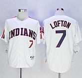 Cleveland Indians #7 Kenny Lofton White 1978 Turn Back The Clock Stitched MLB Jersey,baseball caps,new era cap wholesale,wholesale hats