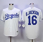 Kansas City Royals #16 Bo Jackson New White Cool Base Stitched MLB Jersey,baseball caps,new era cap wholesale,wholesale hats
