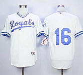 Kansas City Royals #16 Bo Jackson White 1974 Turn Back The Clock Stitched MLB Jersey,baseball caps,new era cap wholesale,wholesale hats