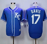 Kansas City Royals #17 Wade Davis Blue Alternate 2 New Cool Base Stitched MLB Jersey,baseball caps,new era cap wholesale,wholesale hats