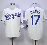 Kansas City Royals #17 Wade Davis White New Cool Base Stitched MLB Jersey,baseball caps,new era cap wholesale,wholesale hats
