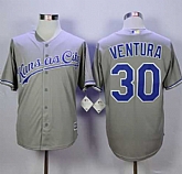 Kansas City Royals #30 Yordano Ventura New Gray Cool Base Stitched MLB Jersey,baseball caps,new era cap wholesale,wholesale hats