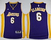 Los Angeles Lakers #6 Jordan Clarkson Purple Stitched NBA Jersey,baseball caps,new era cap wholesale,wholesale hats