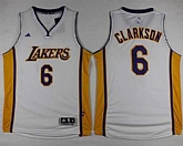 Los Angeles Lakers #6 Jordan Clarkson White Stitched NBA Jersey,baseball caps,new era cap wholesale,wholesale hats