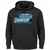 Men's Carolina Panthers Majestic Black 2015 NFC South Division Champions Pullover Hoodie,baseball caps,new era cap wholesale,wholesale hats