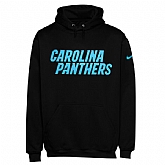 Men's Carolina Panthers Nike Black KO Wordmark Performance Hoodie,baseball caps,new era cap wholesale,wholesale hats