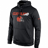 Men's Cleveland Browns Nike Black Kick Off Staff Performance Pullover Hoodie,baseball caps,new era cap wholesale,wholesale hats