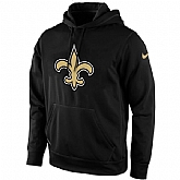 Men's New Orleans Saints Nike Black KO Logo Essential Hoodie,baseball caps,new era cap wholesale,wholesale hats
