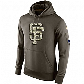 Men's San Francisco Giants Nike Olive Salute To Service KO Performance Hoodie,baseball caps,new era cap wholesale,wholesale hats