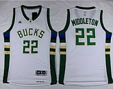 Milwaukee Bucks #22 Khris Middleton White Stitched NBA Jersey,baseball caps,new era cap wholesale,wholesale hats