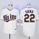 Minnesota Twins #22 Miguel Sano New White Cool Base Stitched MLB Jersey,baseball caps,new era cap wholesale,wholesale hats