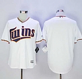 Minnesota Twins Blank New White Cool Base Stitched MLB Jersey,baseball caps,new era cap wholesale,wholesale hats