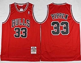 Mitchell And Ness Chicago Bulls #33 Scottie Pippen Red Throwback Stitched NBA Jersey,baseball caps,new era cap wholesale,wholesale hats