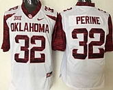 Oklahoma Sooners #32 Samaje Perine White New XII Stitched NCAA Jersey,baseball caps,new era cap wholesale,wholesale hats