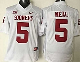 Oklahoma Sooners #5 Durron Neal White XII Stitched NCAA Jersey,baseball caps,new era cap wholesale,wholesale hats