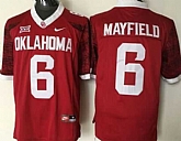 Oklahoma Sooners #6 Baker Mayfield Red New XII Stitched NCAA Jersey,baseball caps,new era cap wholesale,wholesale hats