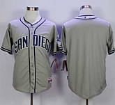 San Diego Padres Blank Gray Cool Base Stitched MLB Jersey,baseball caps,new era cap wholesale,wholesale hats