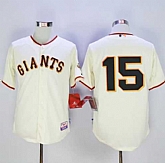 San Francisco Giants #15 Bruce Bochy Cream Home Cool Base Stitched MLB Jersey,baseball caps,new era cap wholesale,wholesale hats