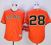 San Francisco Giants #28 Buster Posey Orange Old Style Giants Stitched MLB Jersey,baseball caps,new era cap wholesale,wholesale hats