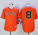 San Francisco Giants #8 Hunter Pence Orange Old Style Giants Stitched MLB Jersey,baseball caps,new era cap wholesale,wholesale hats