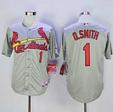 St. Louis Cardinals #1 Ozzie Smith Gray Cool Base Stitched MLB Jersey,baseball caps,new era cap wholesale,wholesale hats