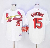 St. Louis Cardinals #15 Randal Grichuk White Cool Base Stitched MLB Jersey,baseball caps,new era cap wholesale,wholesale hats