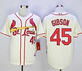 St. Louis Cardinals #45 Bob Gibson Cream Cool Base Stitched MLB Jersey,baseball caps,new era cap wholesale,wholesale hats