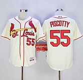 St. Louis Cardinals #55 Stephen Piscotty Cream Cool Base Stitched MLB Jersey,baseball caps,new era cap wholesale,wholesale hats