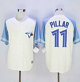 Toronto Blue Jays #11 Kevin Pillar CreamBlue Exclusive New Cool Base Stitched MLB Jersey,baseball caps,new era cap wholesale,wholesale hats