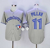 Toronto Blue Jays #11 Kevin Pillar Gray New Cool Base Stitched MLB Jersey,baseball caps,new era cap wholesale,wholesale hats