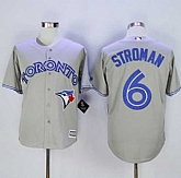 Toronto Blue Jays #6 Marcus Stroman Gray New Cool Base Stitched MLB Jersey,baseball caps,new era cap wholesale,wholesale hats