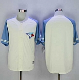 Toronto Blue Jays Blank Cream Blue Exclusive New Cool Base Stitched MLB Jersey,baseball caps,new era cap wholesale,wholesale hats