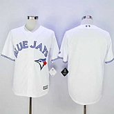 Toronto Blue Jays Blank White New Cool Base Stitched MLB Jersey,baseball caps,new era cap wholesale,wholesale hats
