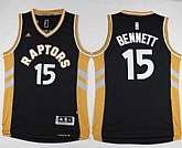 Toronto Raptors #15 Anthony Bennett Black Gold Stitched NBA Jersey,baseball caps,new era cap wholesale,wholesale hats