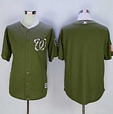 Washington Nationals Blank Green Camo New Cool Base Stitched MLB Jersey,baseball caps,new era cap wholesale,wholesale hats