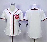 Women Washington Nationals Blank White Fashion Stitched MLB Jersey,baseball caps,new era cap wholesale,wholesale hats