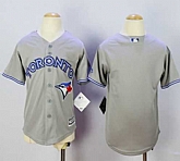 Youth Toronto Blue Jays Blank Gray Cool Base Stitched MLB Jersey,baseball caps,new era cap wholesale,wholesale hats