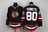 Glued Chicago Blackhawks #80 Vermette 2014 Stadium Series Black Jersey,baseball caps,new era cap wholesale,wholesale hats