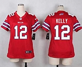 Glued Women Nike Buffalo Bills #12 Jim Kelly Red Team Color Game Jersey WEM,baseball caps,new era cap wholesale,wholesale hats