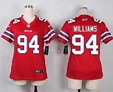 Glued Women Nike Buffalo Bills #94 Mario Williams Red Team Color Game Jersey WEM