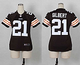 Glued Women Nike Cleveland Browns #21 Justin Gilbert Browns Team Color Game Jersey WEM,baseball caps,new era cap wholesale,wholesale hats